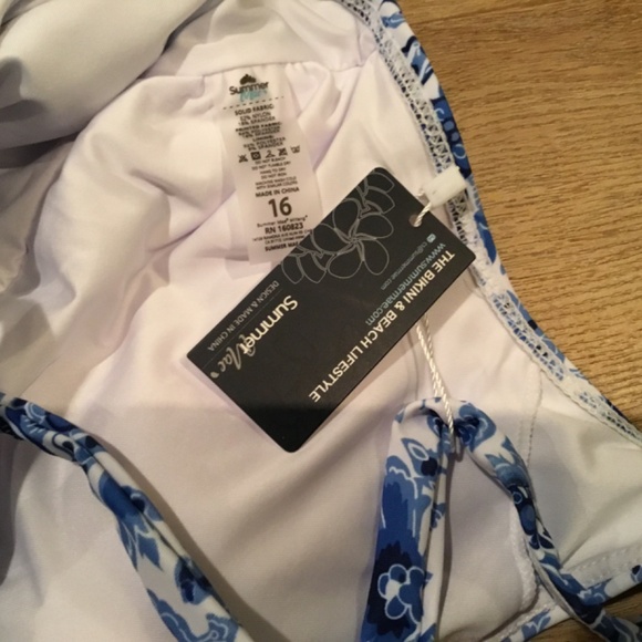 Women’s Plus Size Paisley One Piece Bathing Suit - Picture 6 of 6